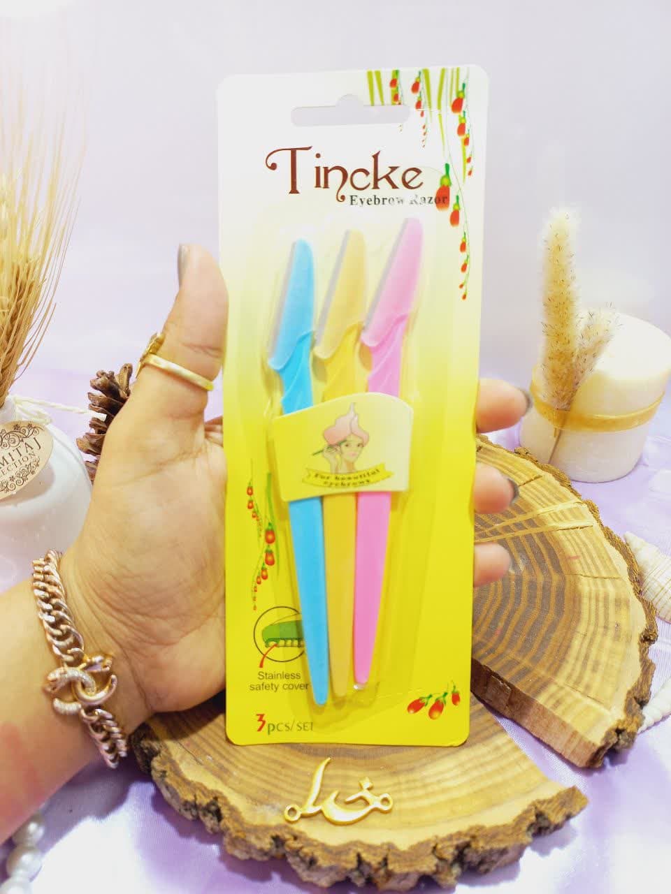 پک تیغ ابرو 3 عددی تینکه Tincke کد ۳۶۲۳