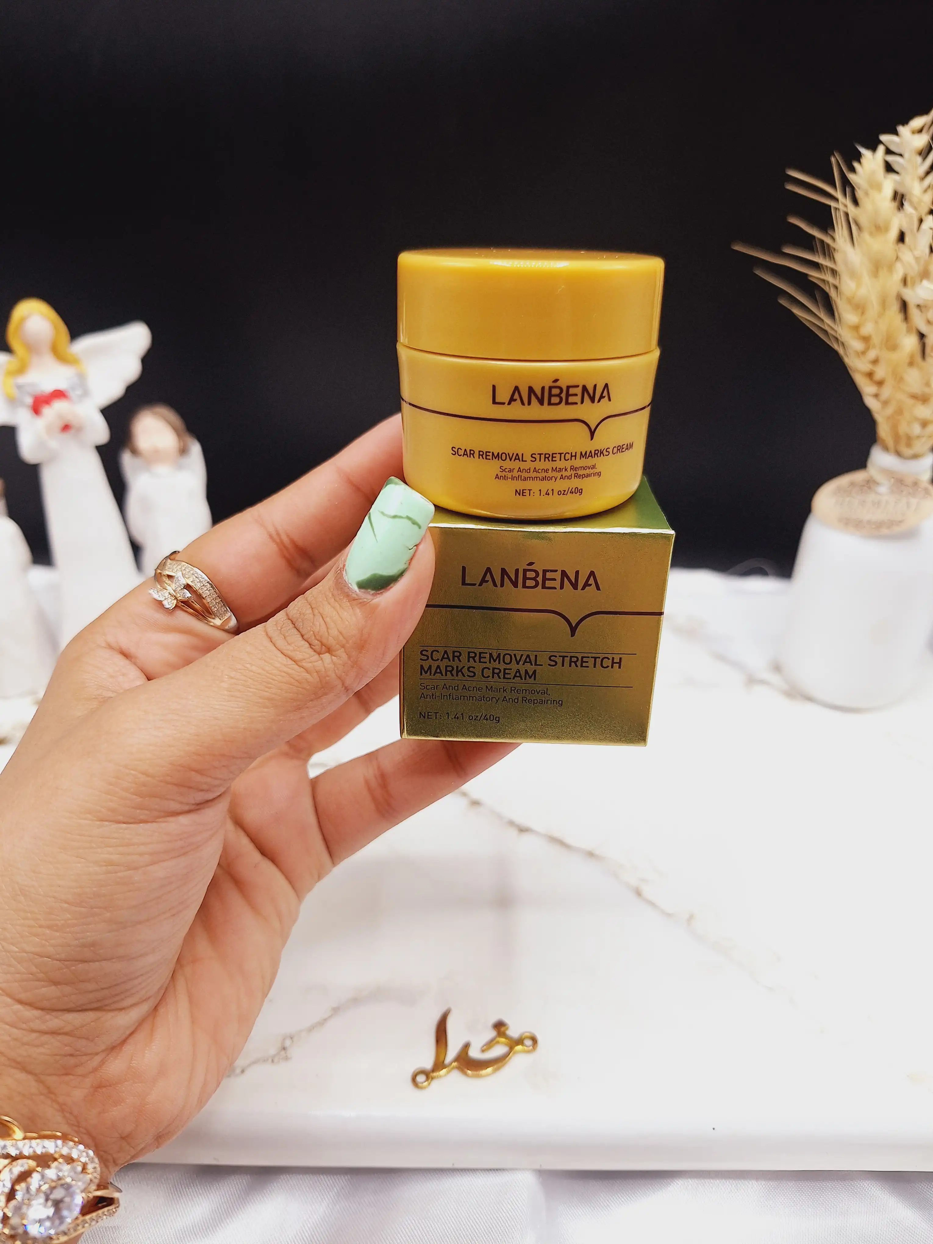 کرم ضد التهاب و ترمیم کننده جای جوش و آکنه و اسکار لانبنا ‏LANBENA‏ کد LB6245