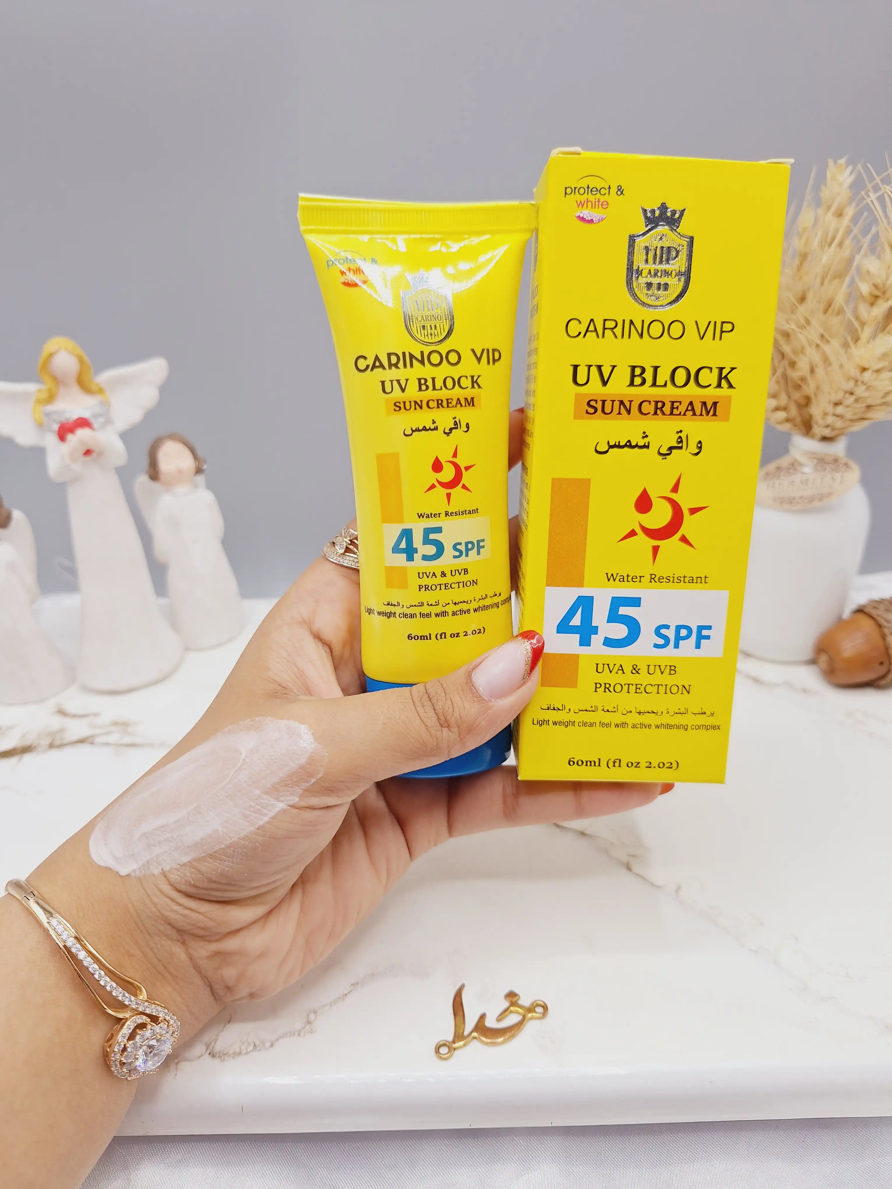 کرم ضدآفتاب spf 45 برند کارینو وی ای پی CARINOO VIP کد 5108