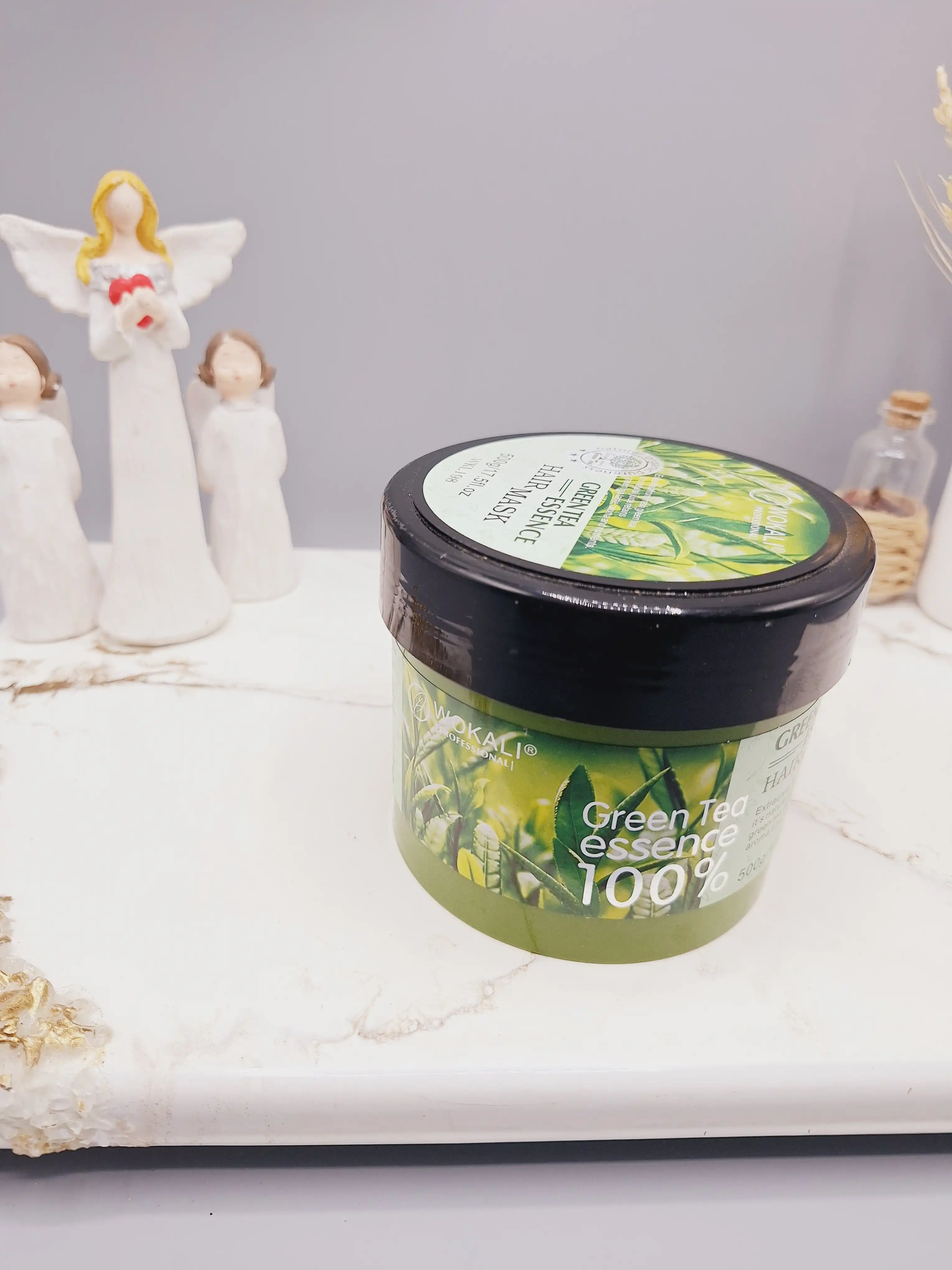 ماسک مو ارگانیک اسانس چای سبز 500 گرم برند وکالی کد WKL198