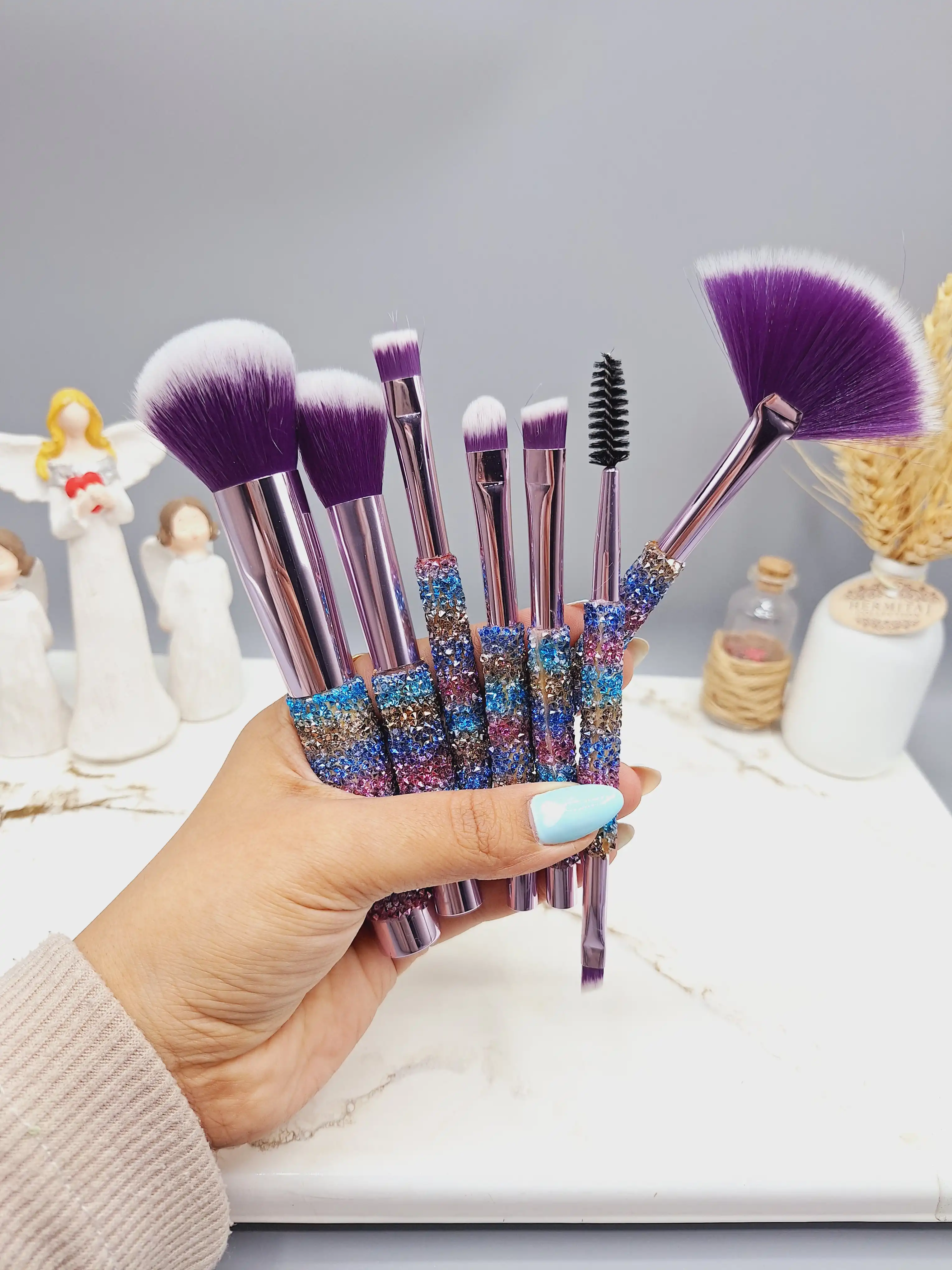 ست براش سنگ الماس پرنسس برند Sweet beauty کد 1104